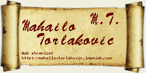Mahailo Torlaković vizit kartica